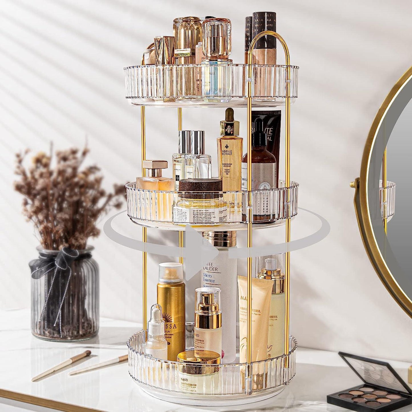 Phonery Vanity ® Rotating Makeup Organizer-Getphonery