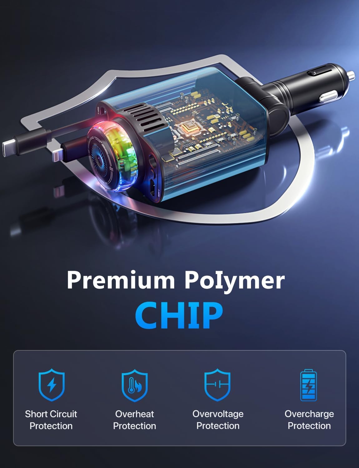 Phonery Aura ® 3 in 1 Car Charger