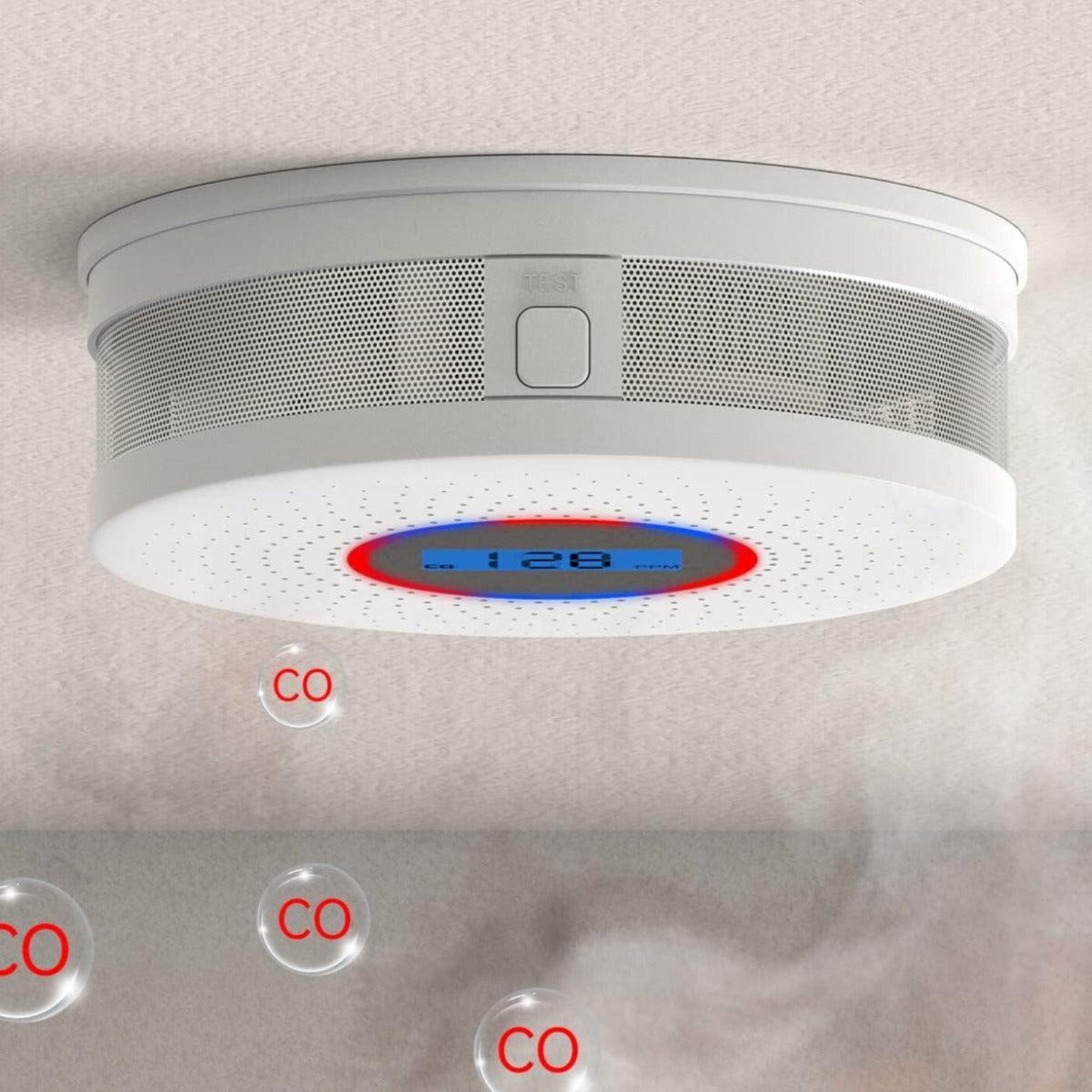 Phonery IntelliDetect ® Carbon Monoxide Smoke Detector Combo-Getphonery