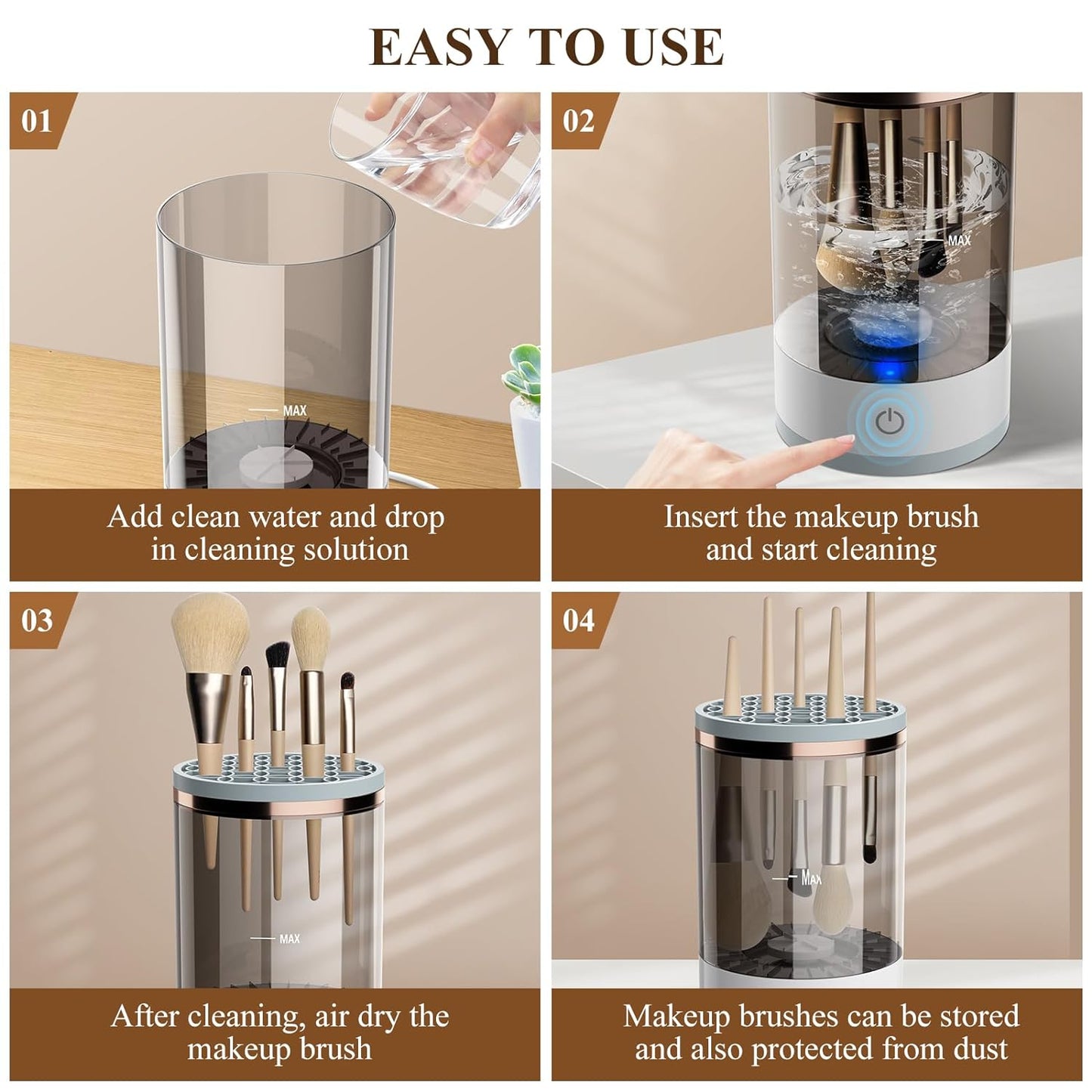 Phonery GlamEase ® Makeup Brush Cleaner-Getphonery