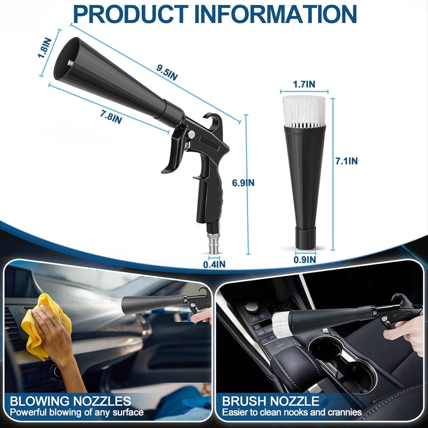 Phonery PowerWhip ® Detailing Car Cleaning Gun