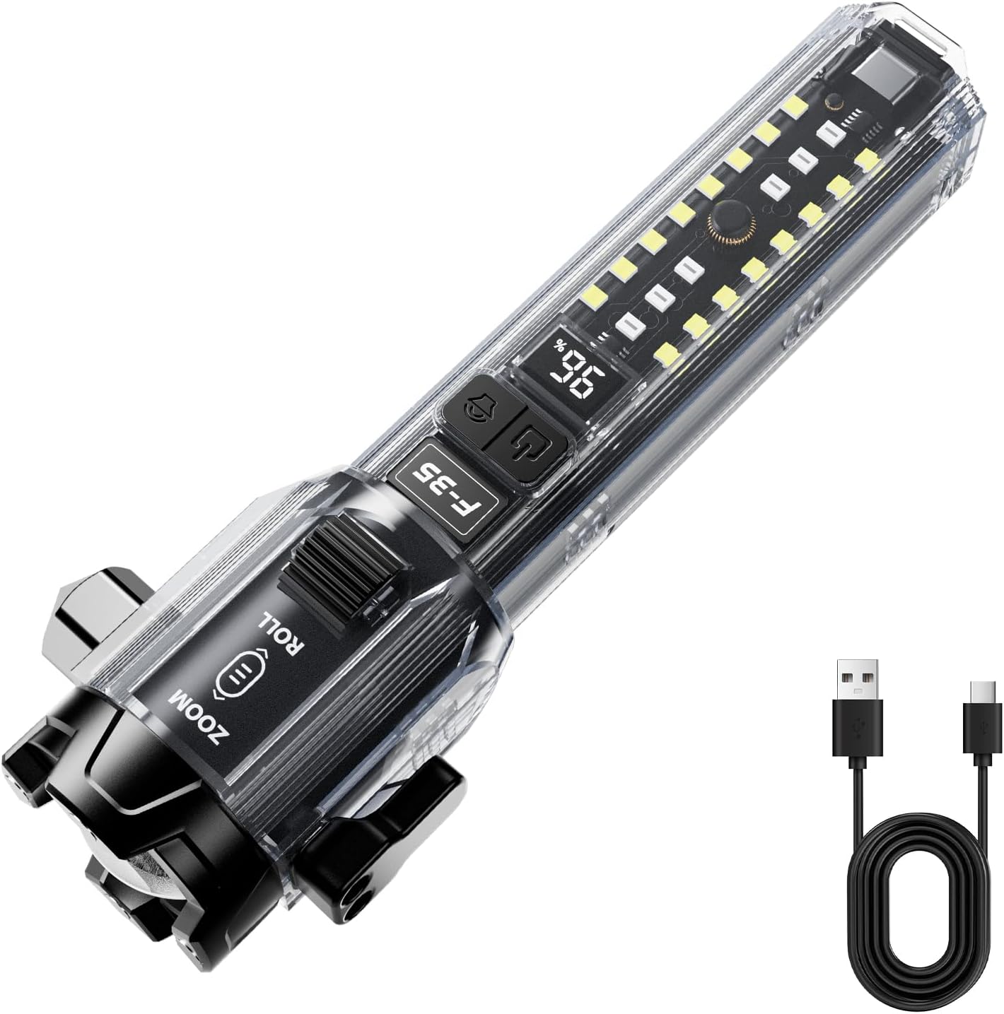 Phonery RescueTorch ® Car Safety Hammer