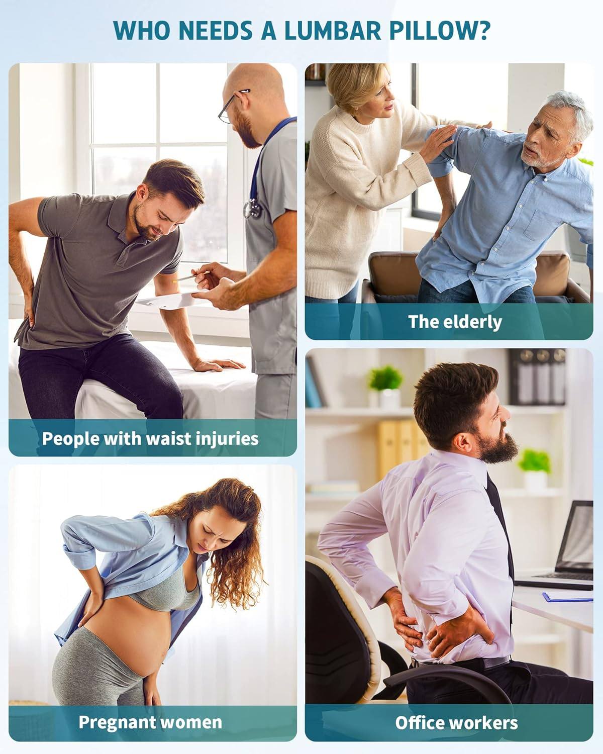 Inflatable Lumbar Pillow - Phonery PosturePal ® Inflatable Lumbar Pillow