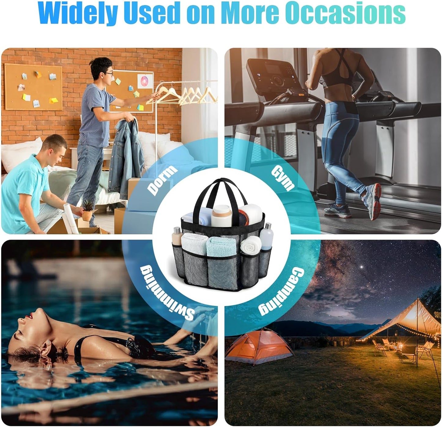 Phonery AquaCarry ® Mesh Shower Caddy 2 Pack-Getphonery