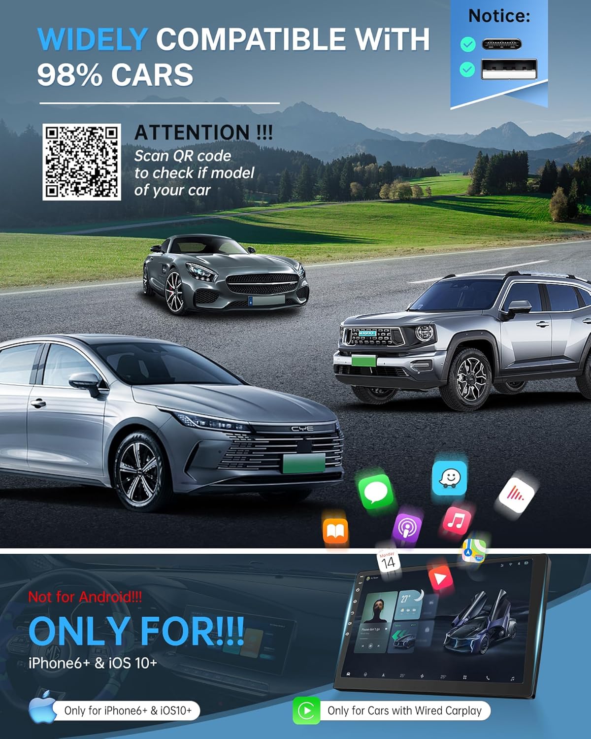 Phonery CarLink ® Wireless CarPlay Adapter