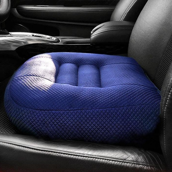 Car Booster Seat Cushion Heightening Height Boost Mat Anti Slip Thickened Cars Seat Pad Portable For Short Car Driver Adult Home Office Chair Blue