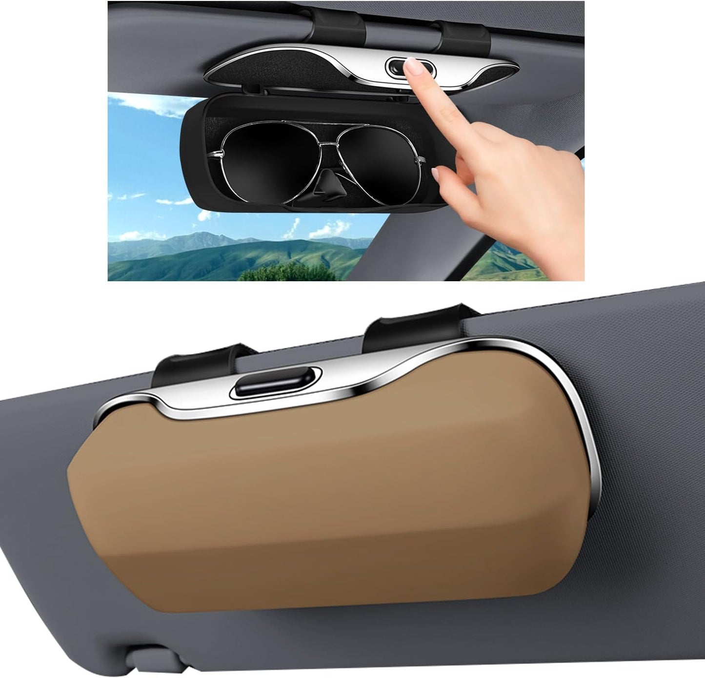 Phonery SunSnap ® Sunglass Holder for Car Visor Clip