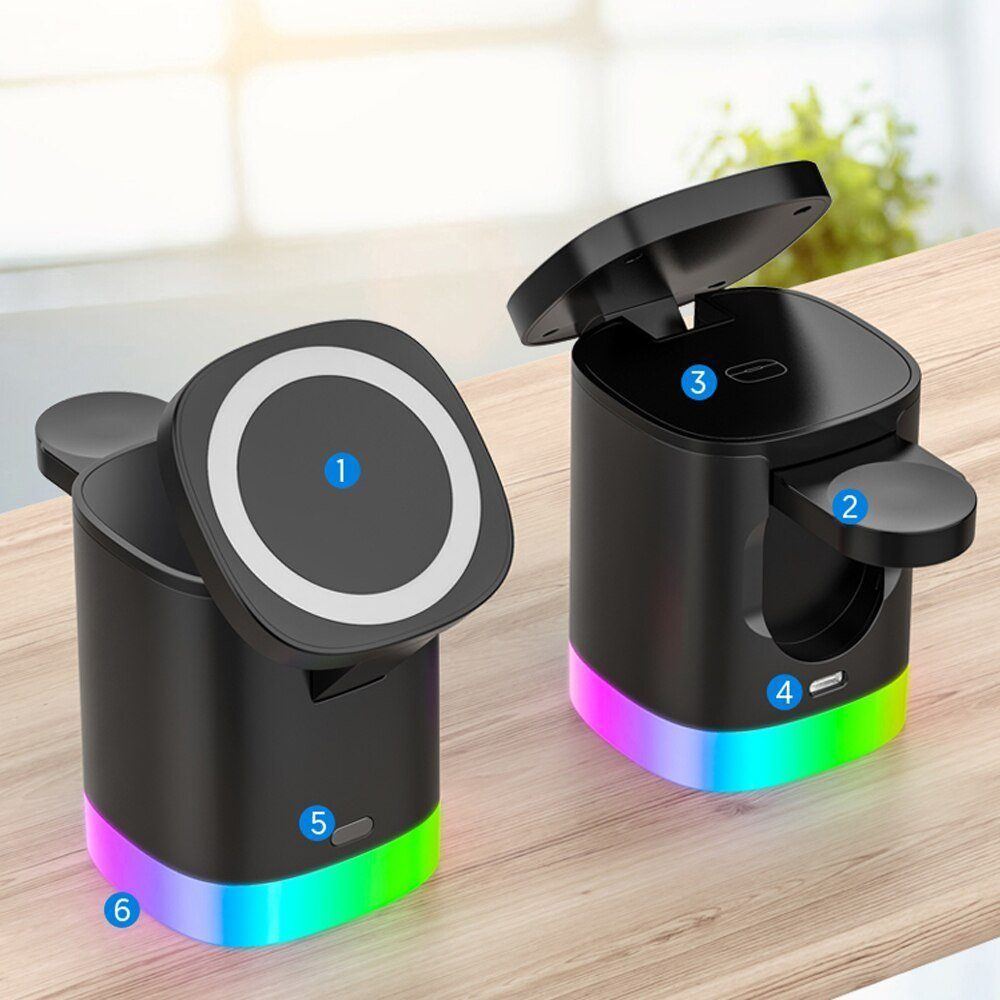 Magnetic Wireless Charger - 3 In 1 Magnetic Wireless Charger