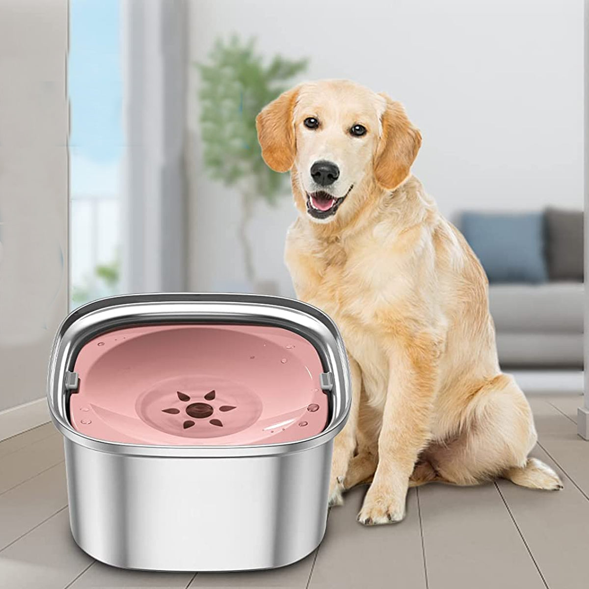 Phonery SplashShield ® Spill Proof Water Bowl for Large Dogs-Getphonery