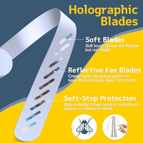 Phonery BuzzBlocker ® Fly Fans for Tables 4 Pack-Getphonery