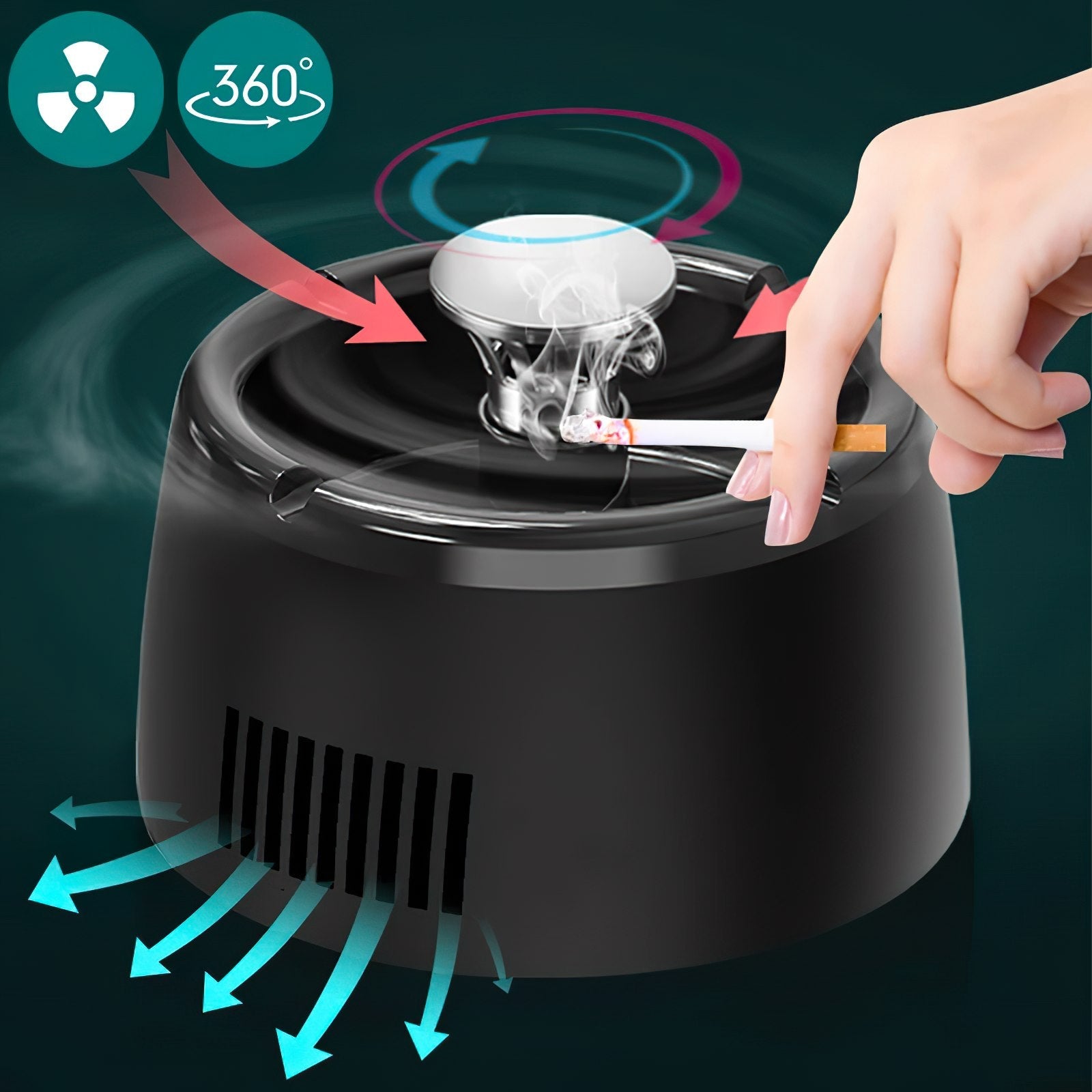 Phonery OdorGuard ® Smokeless Ashtray-Getphonery