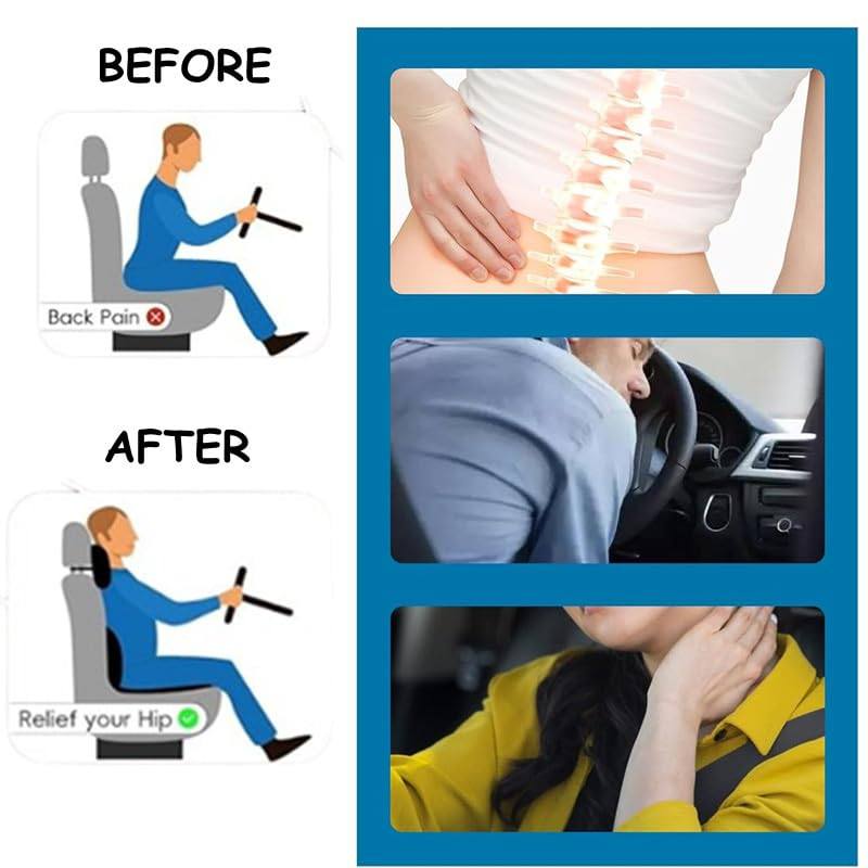 Phonery ErgoEase ®  Car Seat Headrest & Lumbar Support Kit-Getphonery