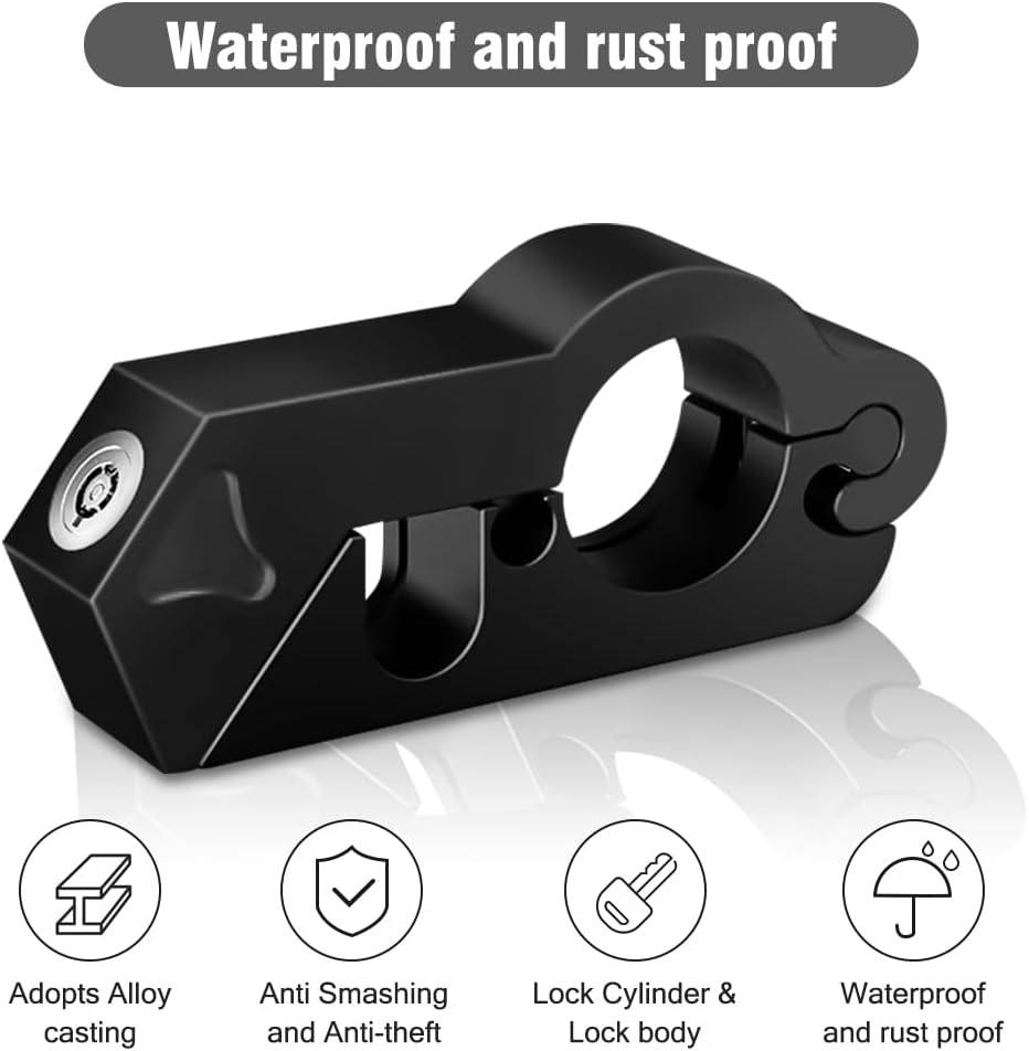 Phonery SecureRide ® Universal Motorcycle Helmet and Throttle Lock-Getphonery