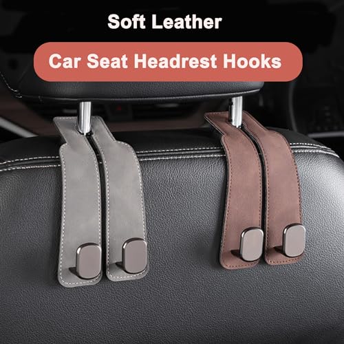 Phonery HookMate ® Headrest Hooks for Car 4 Pack-Getphonery