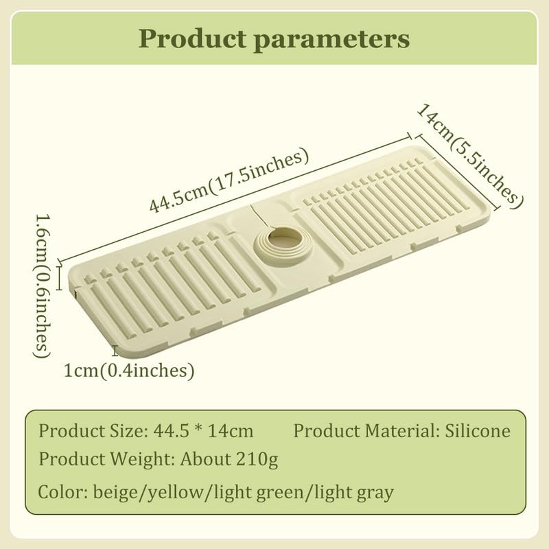 Phonery SplashGuard ® Faucet Mat for Kitchen Sink-Getphonery