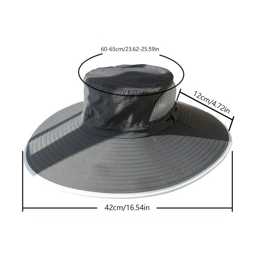 Phonery RadiantShade ® Wide Brim Hat with 2 Solar Fan-Getphonery
