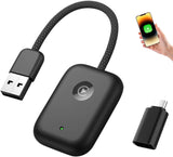 Wireless Carplay Adapter for iPhone - Instant Connection, Wired Carplay to Wireless, Apple Car Play Converter, Fit for Cars Built-in Wired Car Adapter, with USB-A to USB-C Converter