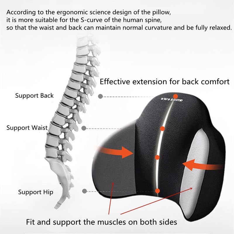 Phonery ErgoEase ®  Car Seat Headrest & Lumbar Support Kit-Getphonery