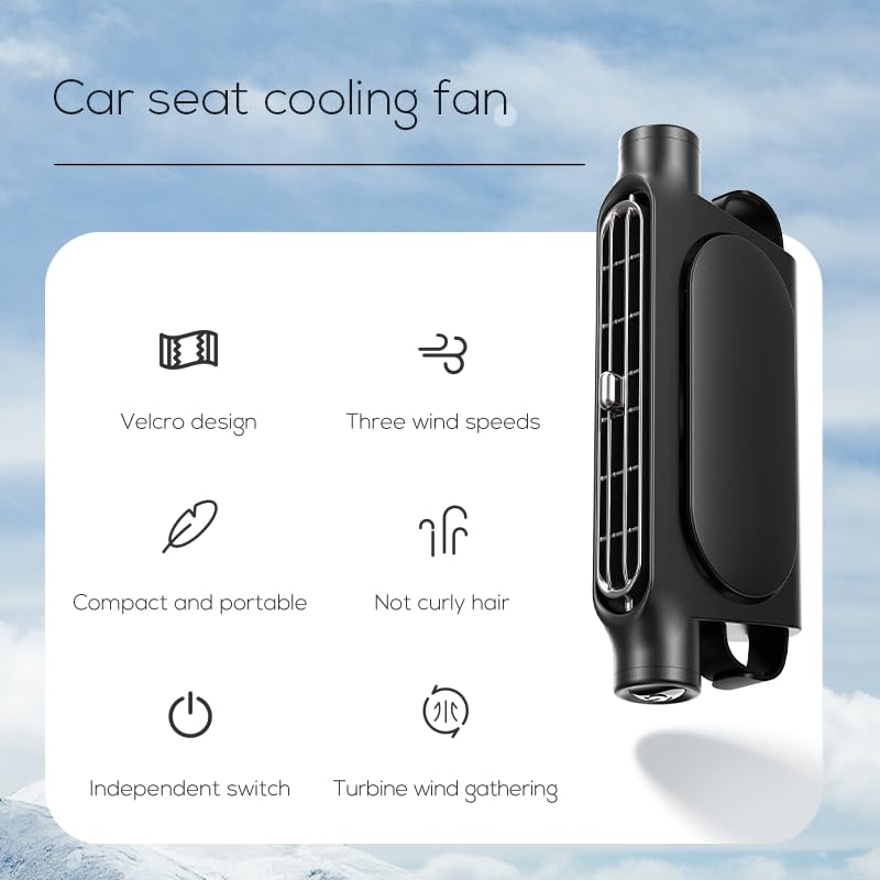 Phonery PureFlow ® Car Fan for Driver and Passenger's Seat