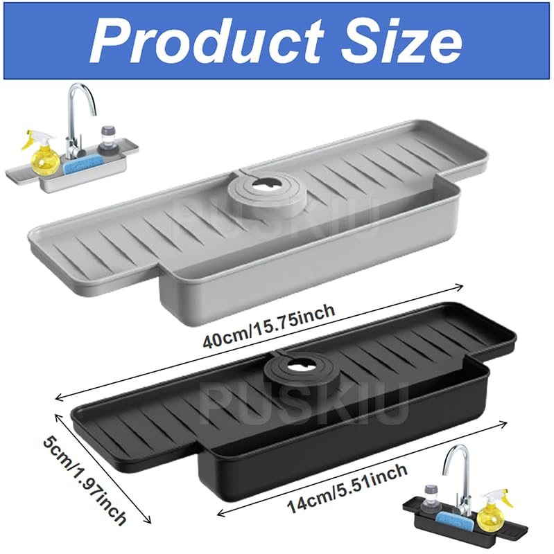 Phonery DripStop ®  Kitchen Sink Faucet Splash Guard-Getphonery