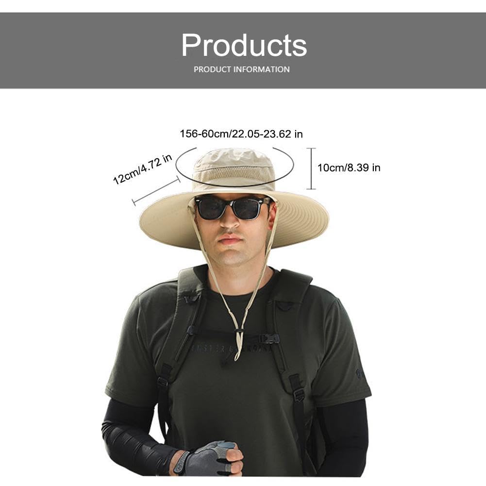 Phonery RadiantShade ® Wide Brim Hat with 2 Solar Fan-Getphonery