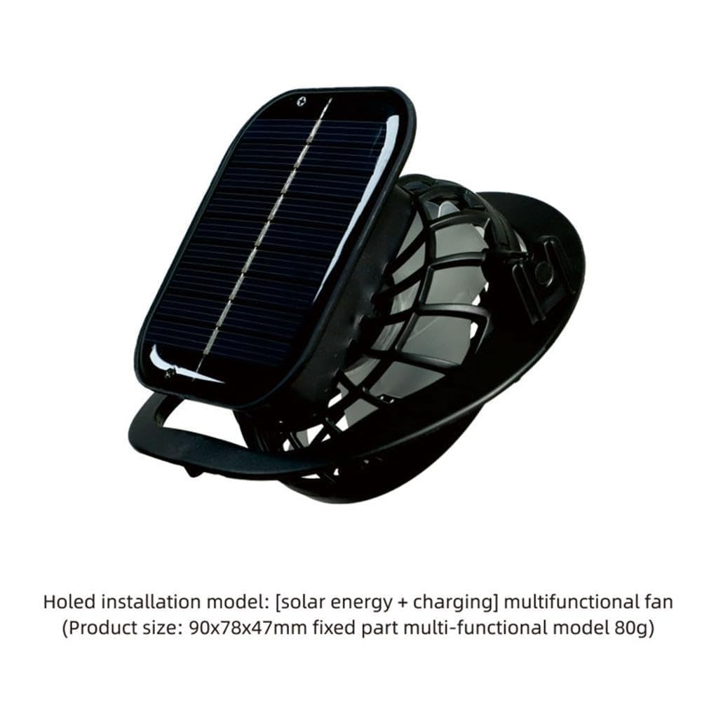 Phonery RadiantShade ® Wide Brim Hat with 2 Solar Fan-Getphonery