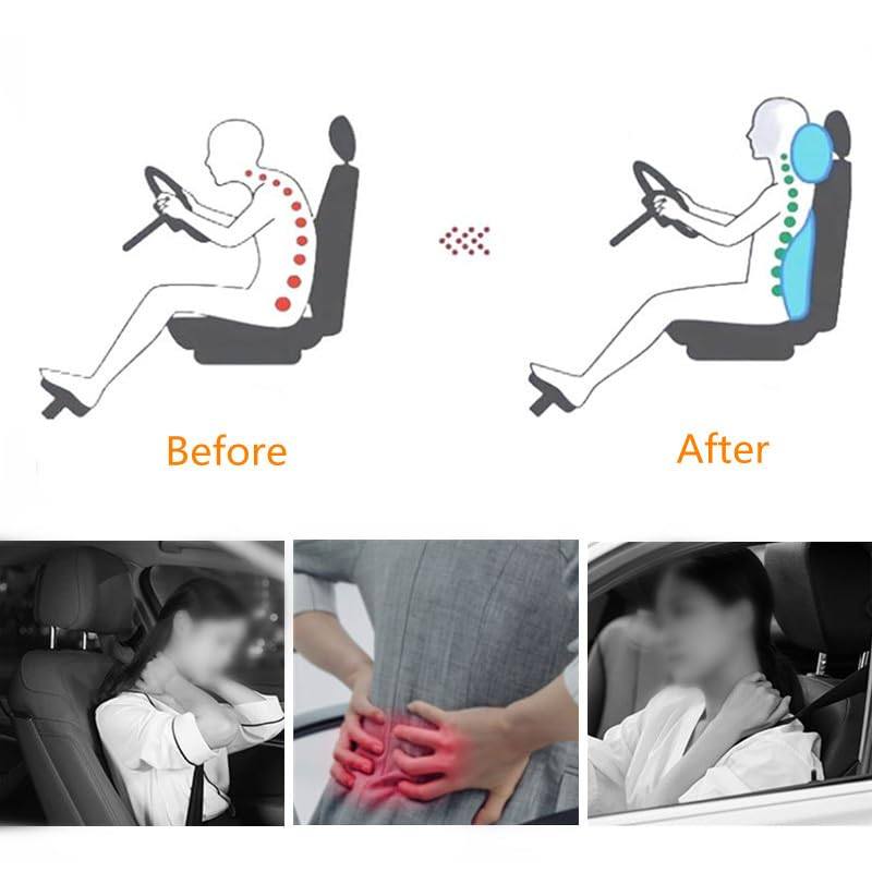 Phonery ErgoEase ®  Car Seat Headrest & Lumbar Support Kit-Getphonery