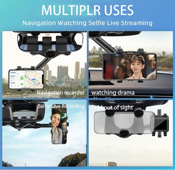 Phonery ClearView ® Phone Holder for Car Rearview Mirror-Getphonery