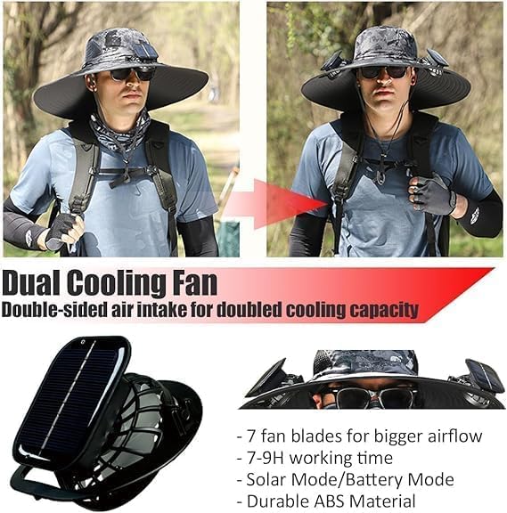 Phonery SolarZen ® Hat With Fan-Getphonery