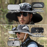 Phonery RadiantShade ® Wide Brim Hat with 2 Solar Fan-Getphonery