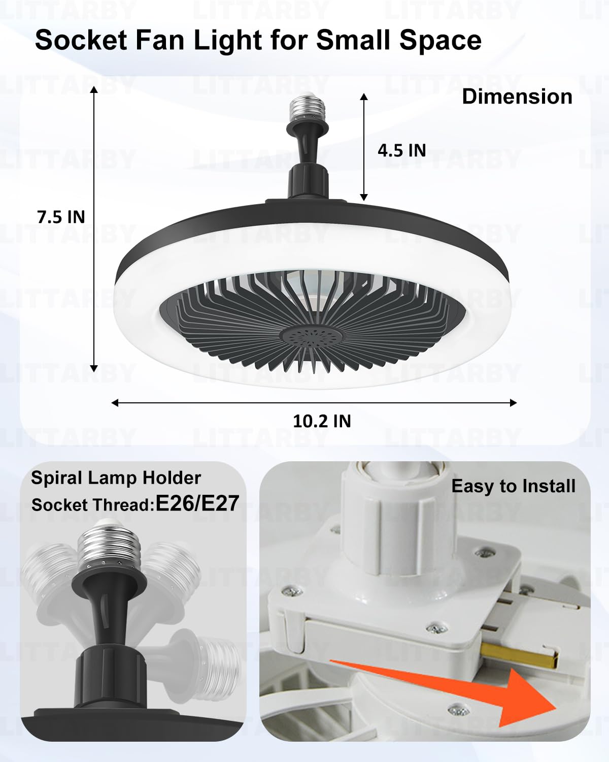 Phonery InstaBreeze ®  Socket Fan Light-Getphonery