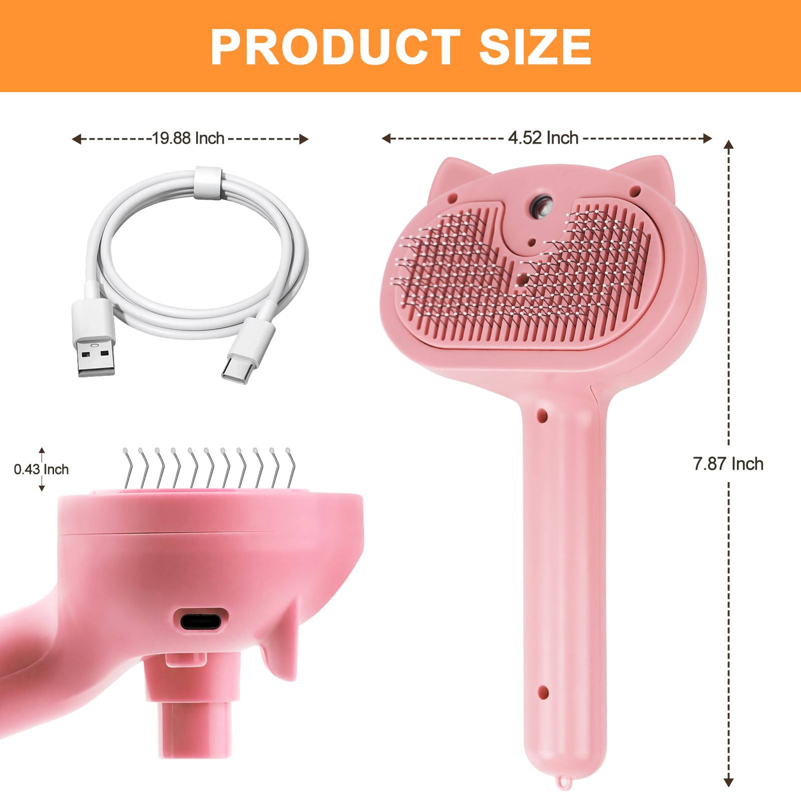 Phonery FurEase ® Cat Steam Brush-Getphonery