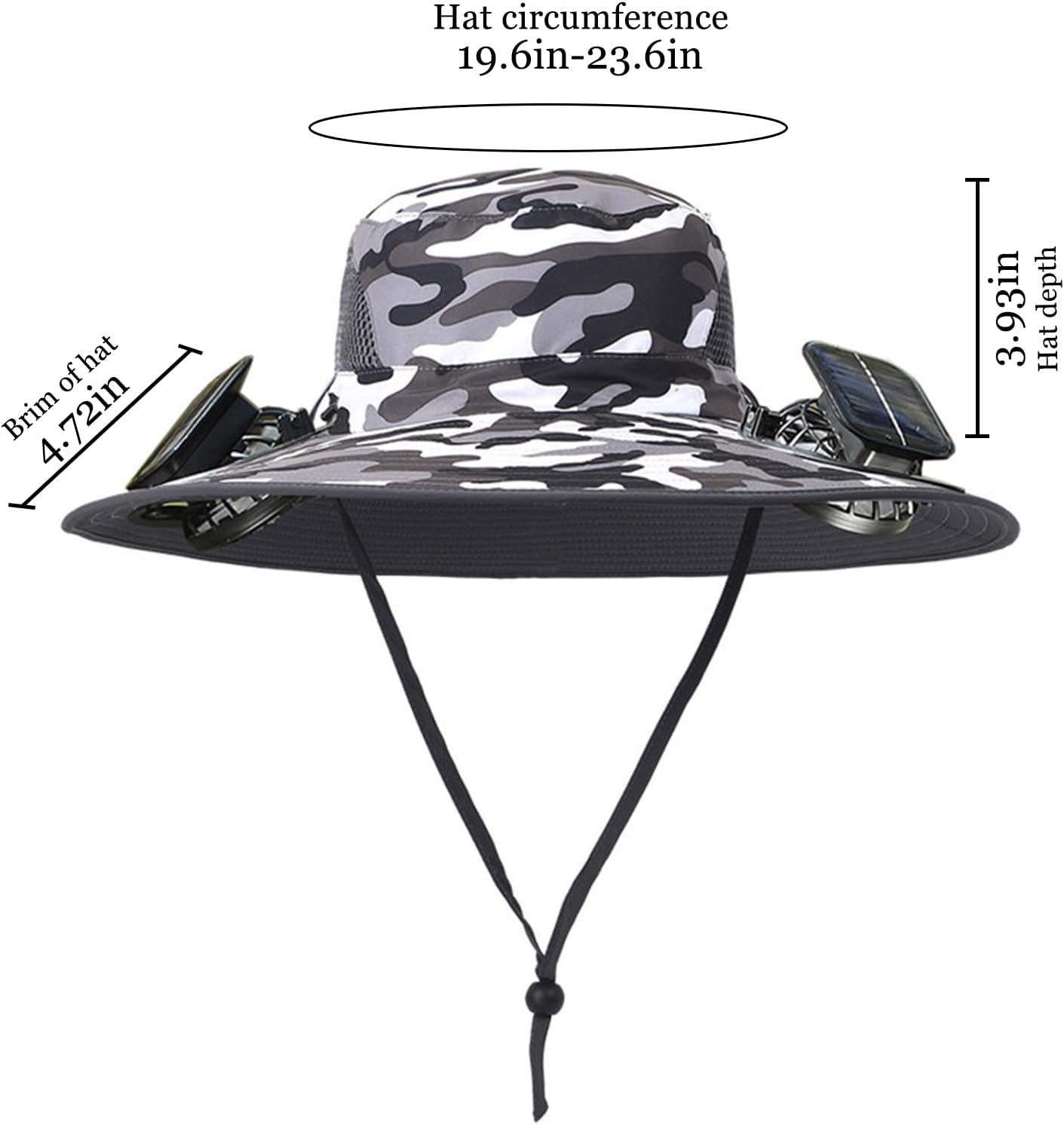 Phonery UVGuard ® Solar Powered Fan Hat-Getphonery