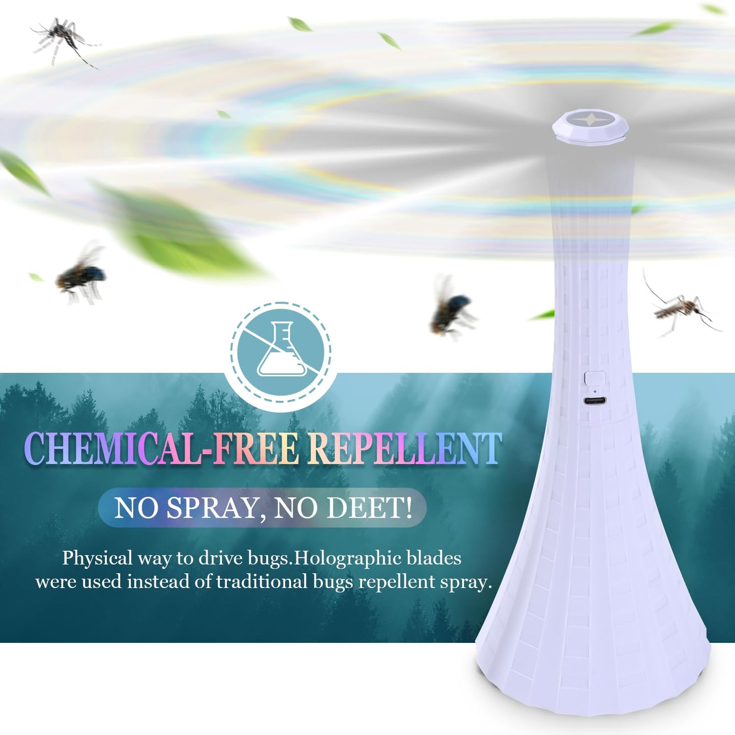 Phonery BugOut ® Rechargeable Fly Fans 4 Pack-Getphonery