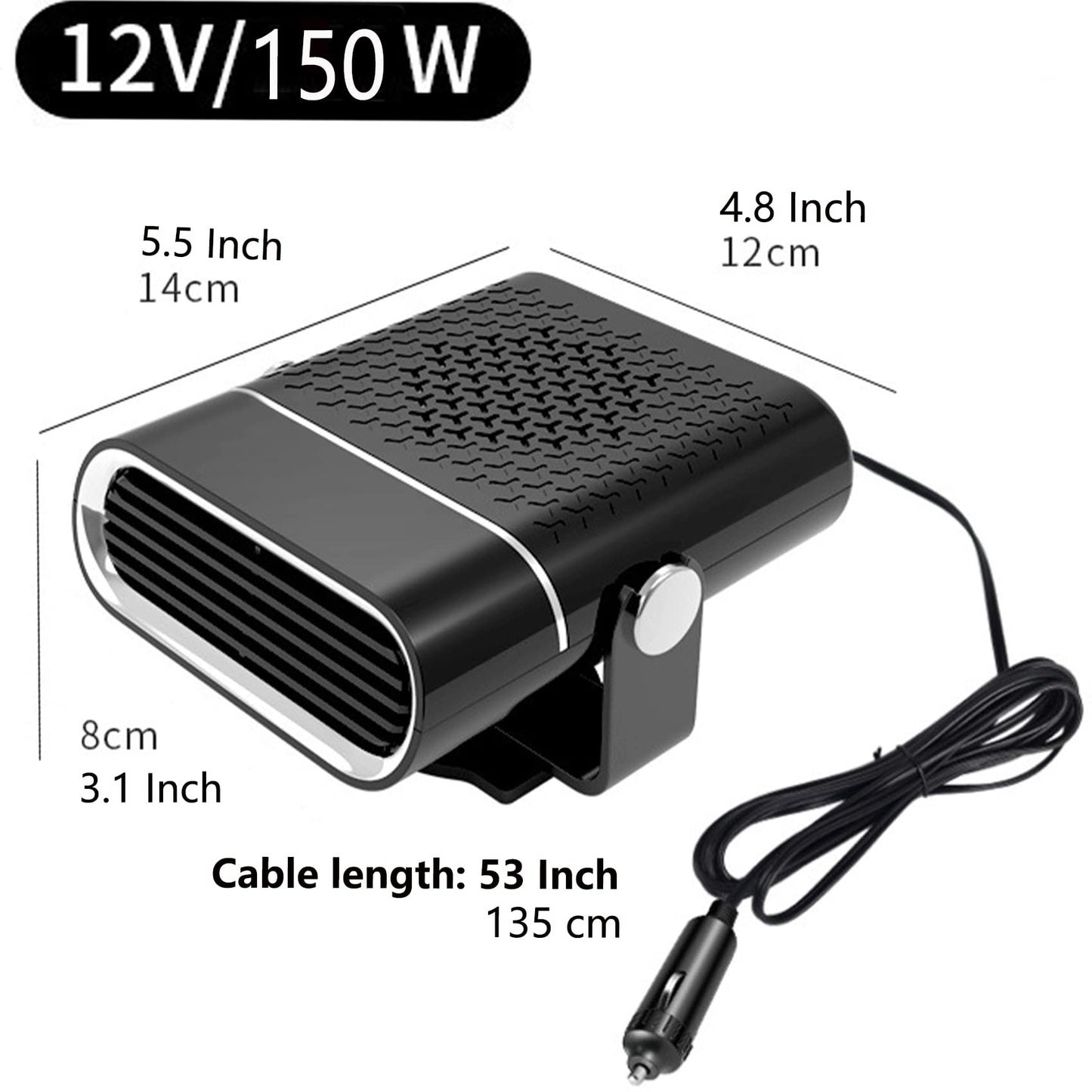 Phonery WarmRide ® 12V Car Heater-Getphonery