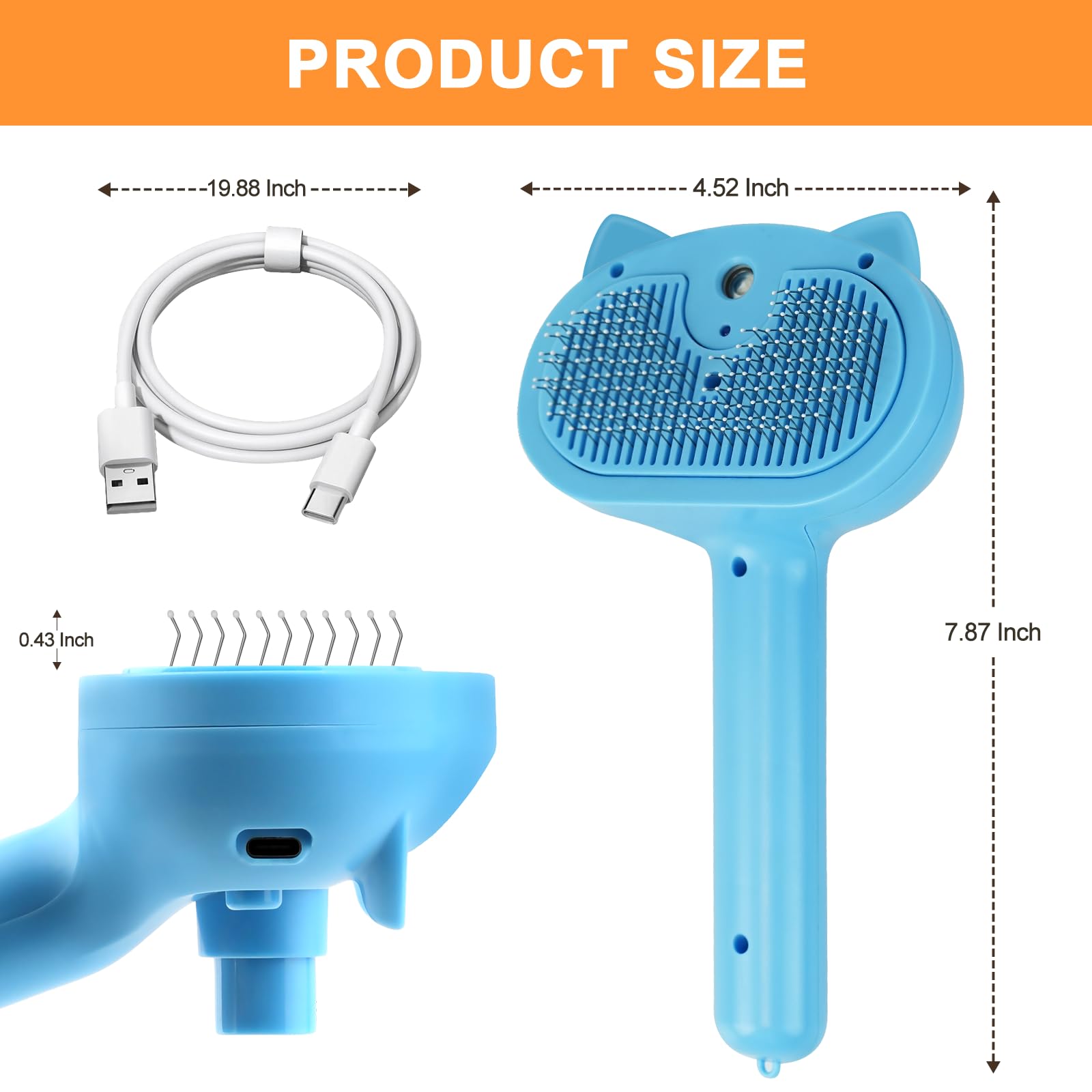 Phonery FurEase ® Cat Steam Brush-Getphonery
