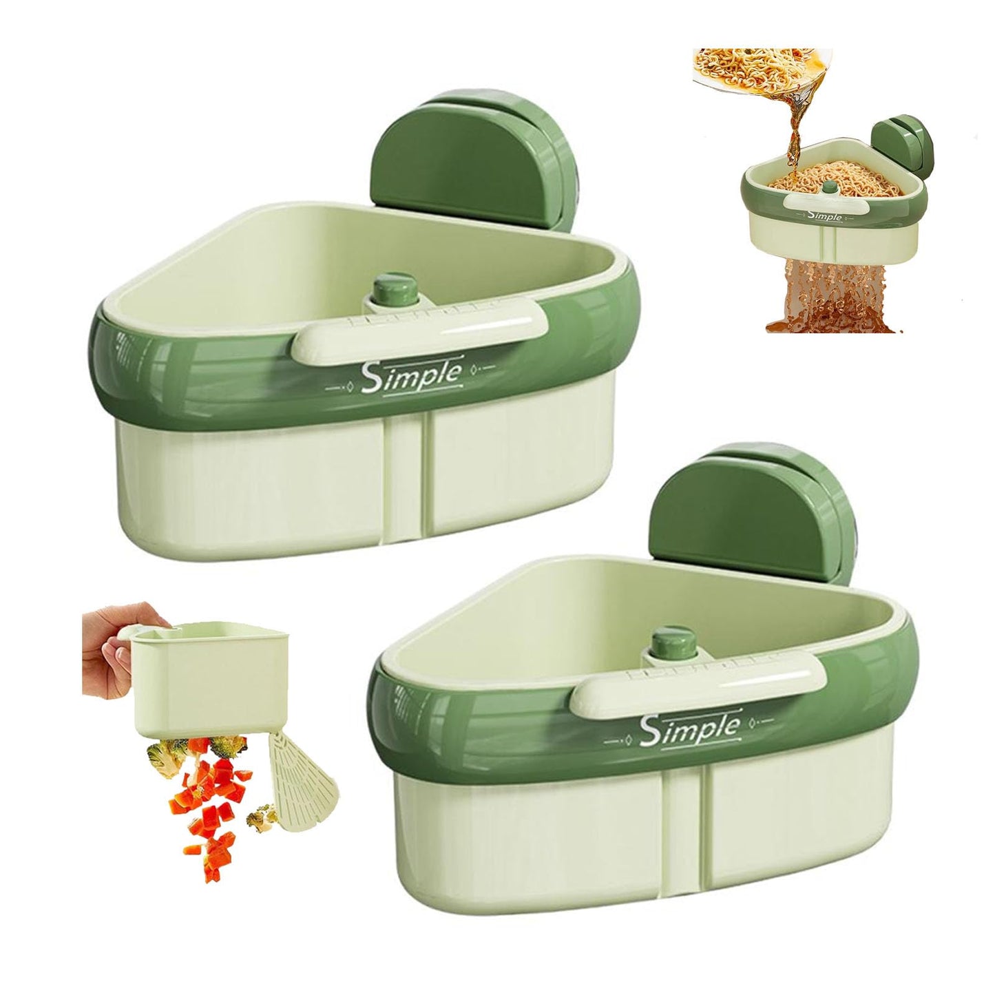 Phonery StrainEase ® Basket Strainer For Kitchen Sink