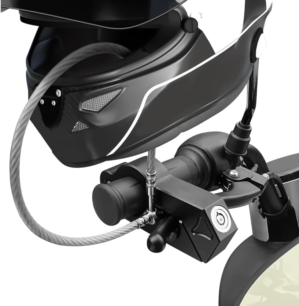 Phonery SecureRide ® Universal Motorcycle Helmet and Throttle Lock-Getphonery
