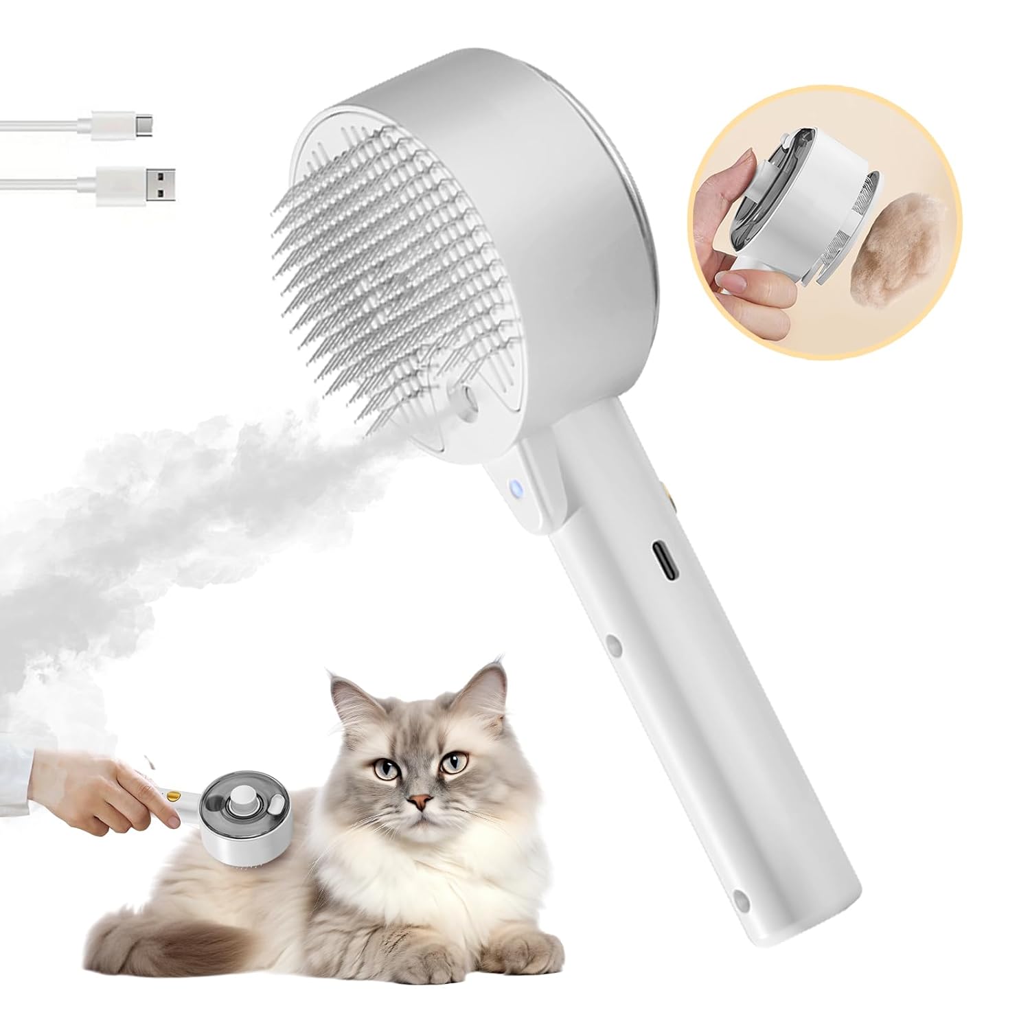 Phonery SilkyFur ® Cat Steam Brush-Getphonery