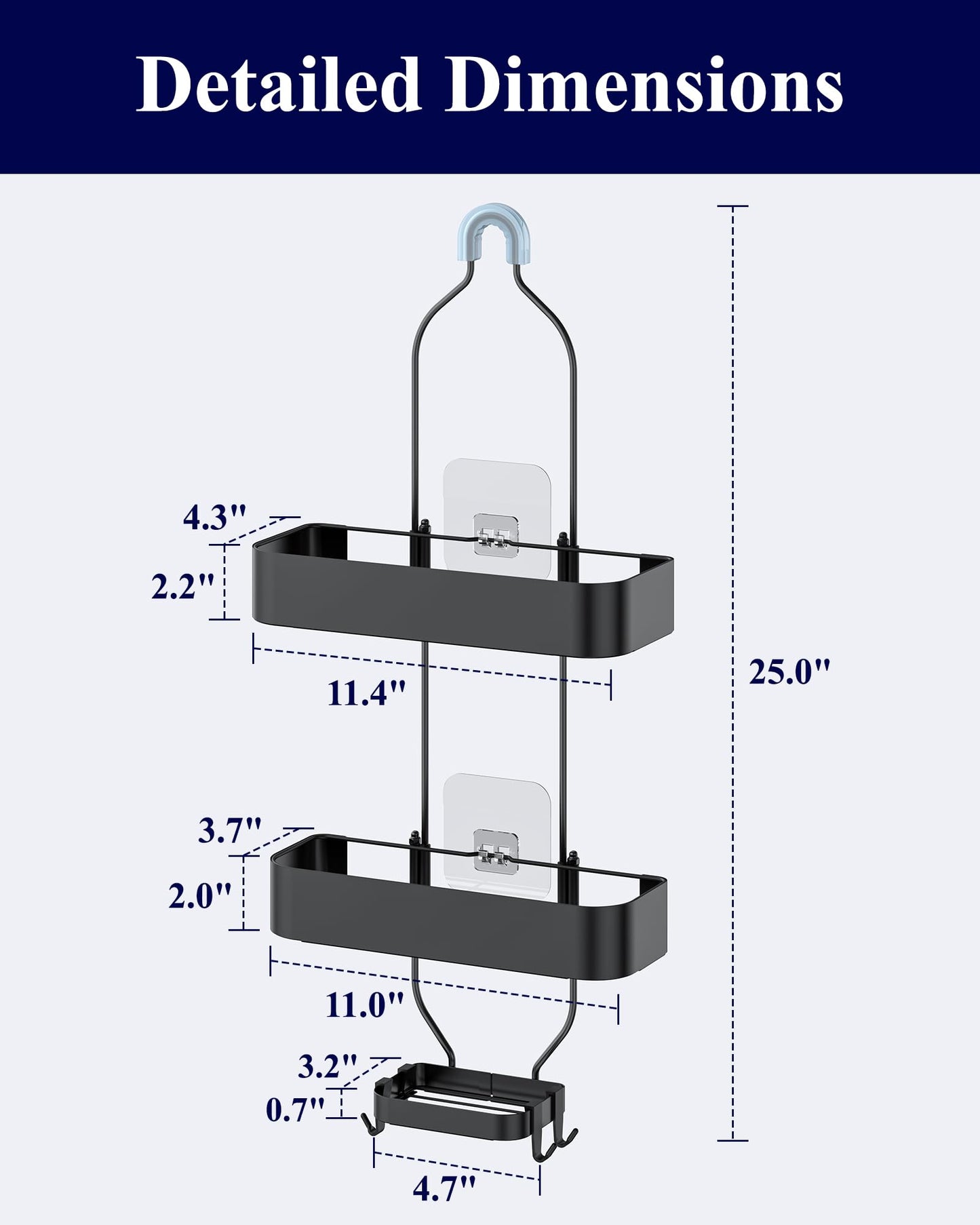 Phonery StackRack ®  Best Hanging Shower Caddy