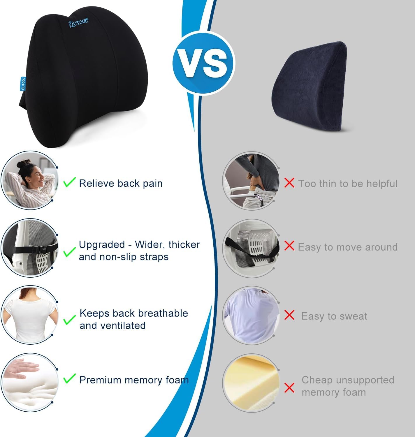 Phonery ComfyBack ® Lumbar Support Pillow