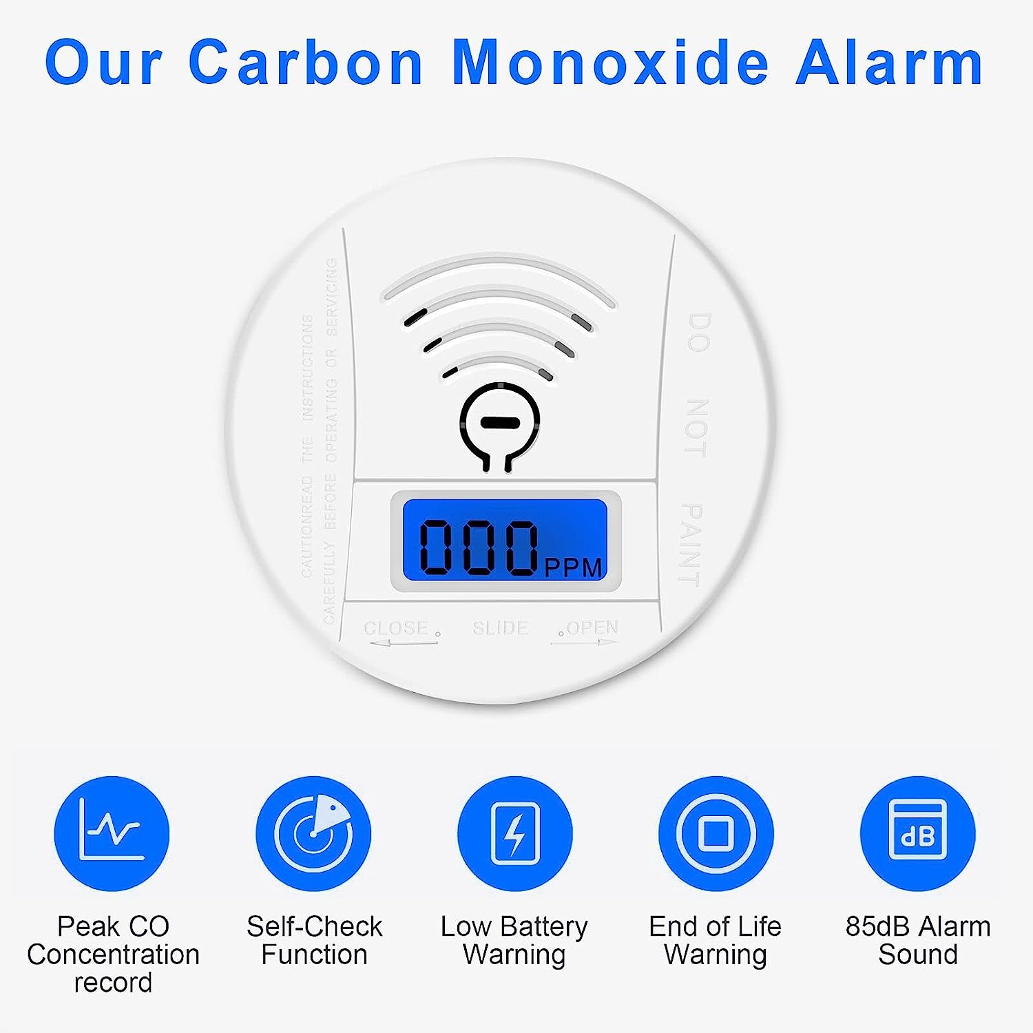 Phonery CarbonSafe ® Carbon Monoxide Detector With Digital Display-Getphonery