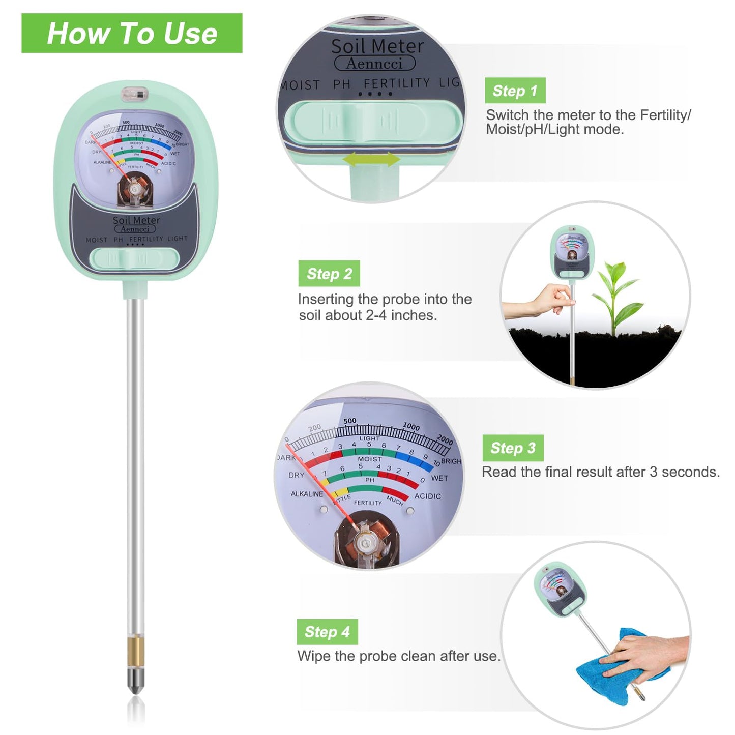 Phonery TerraSense ® Soil Moisture Meter-Getphonery