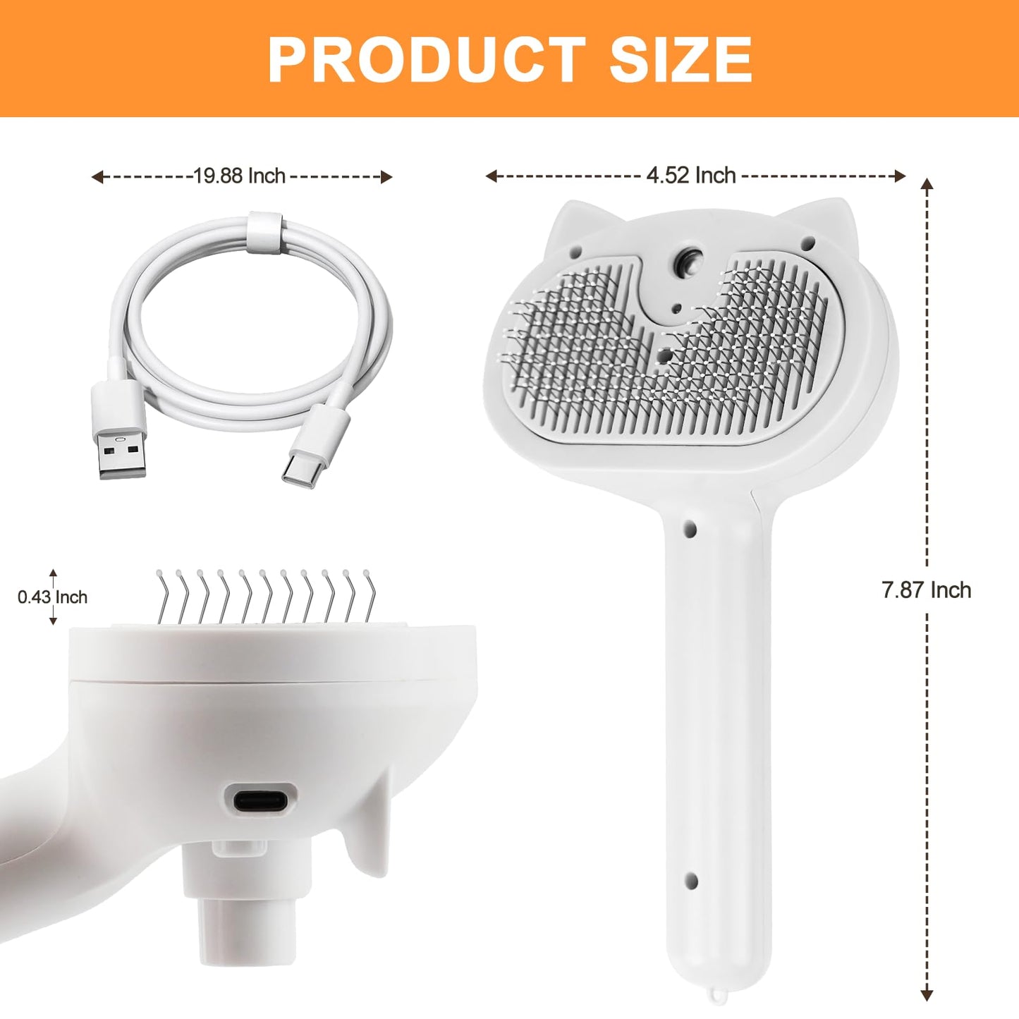 Phonery FurEase ® Cat Steam Brush-Getphonery