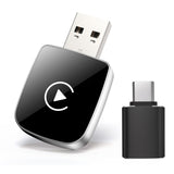 Wireless CarPlay Adapter for iPhone 2025 Upgrade Convert Wired CarPlay to Wireless CarPlay,for Cars with Built-in CarPlay and iOS 10+,Mini Size USB-A&USB-C,Stable Control&No Delay