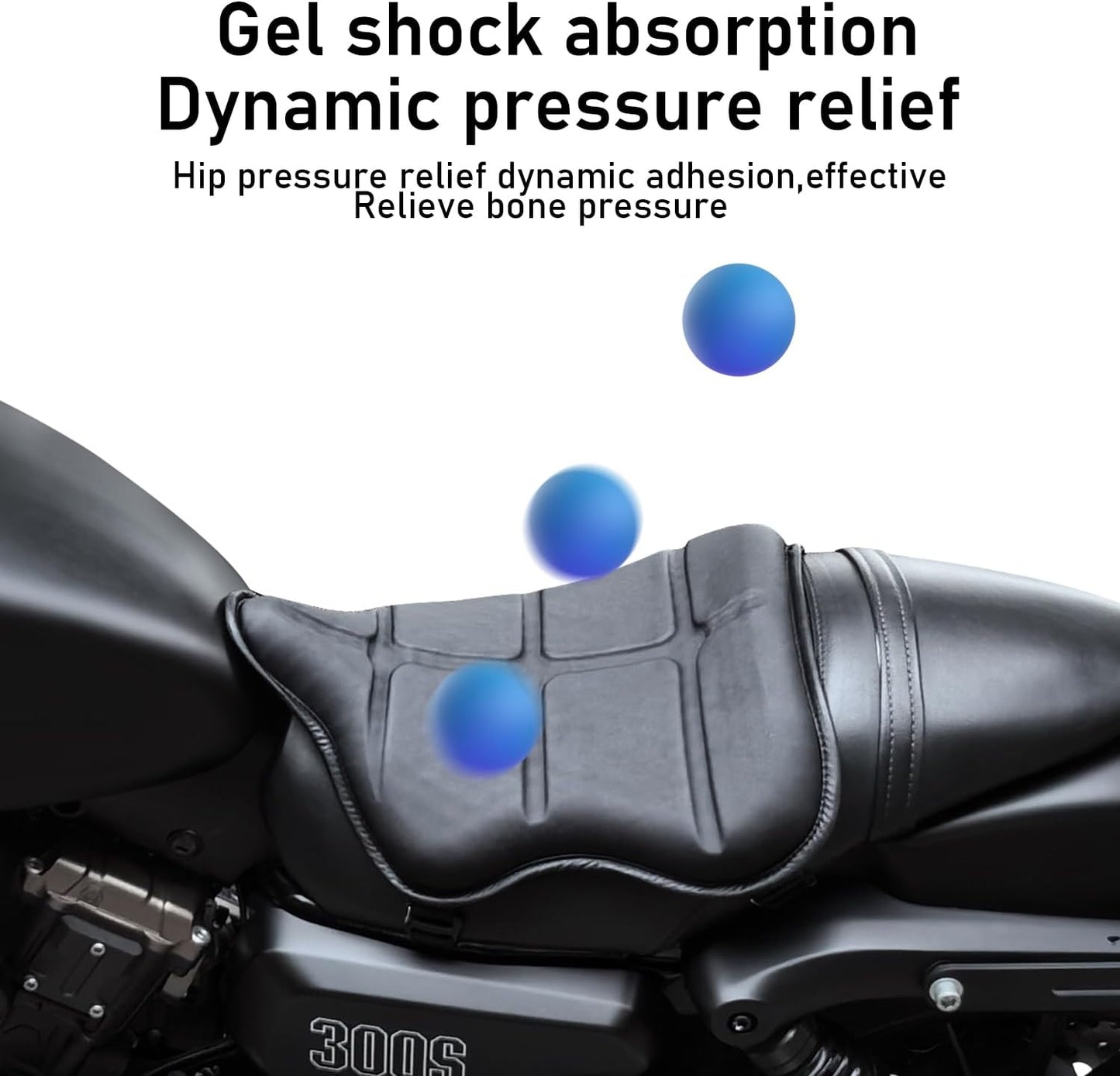 Phonery SaddleSoothe ® Motorcycle Seat Cushion