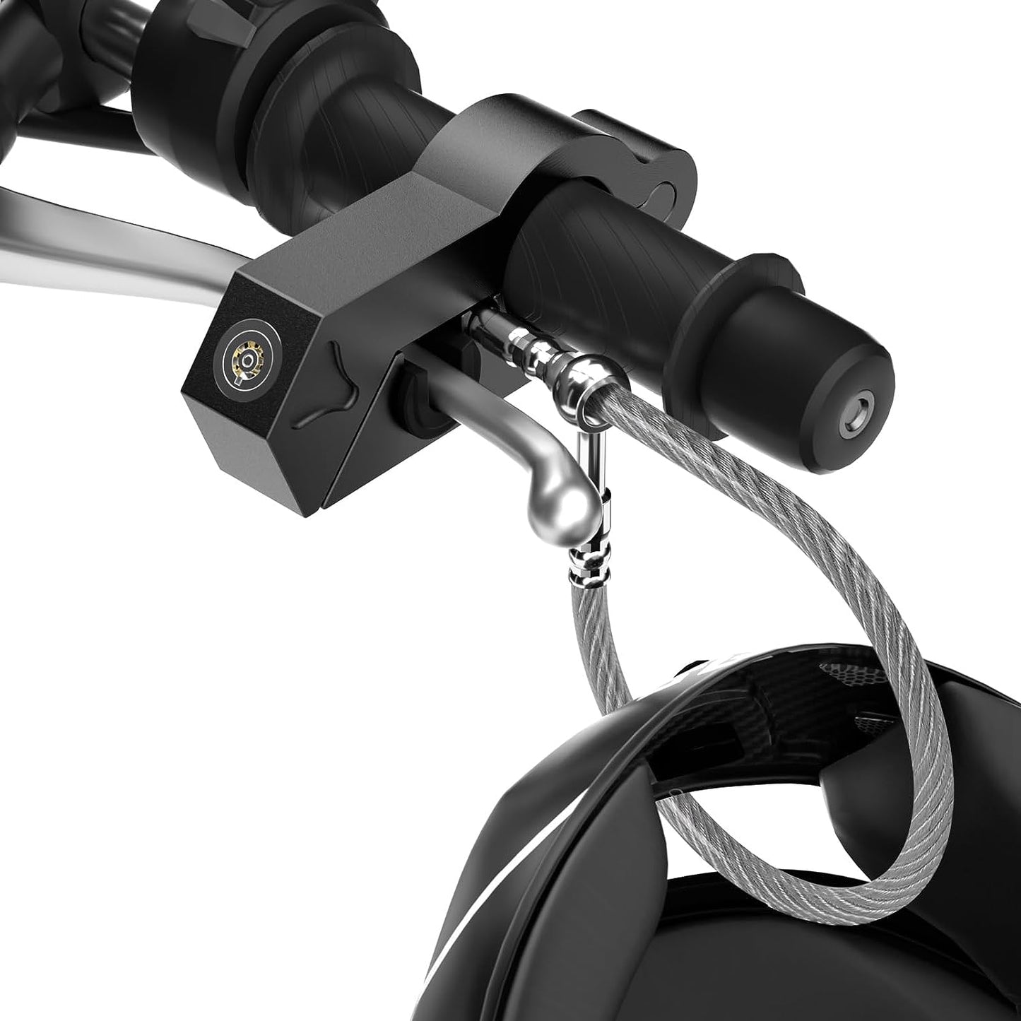 Phonery SecureRide ® Universal Motorcycle Helmet and Throttle Lock-Getphonery