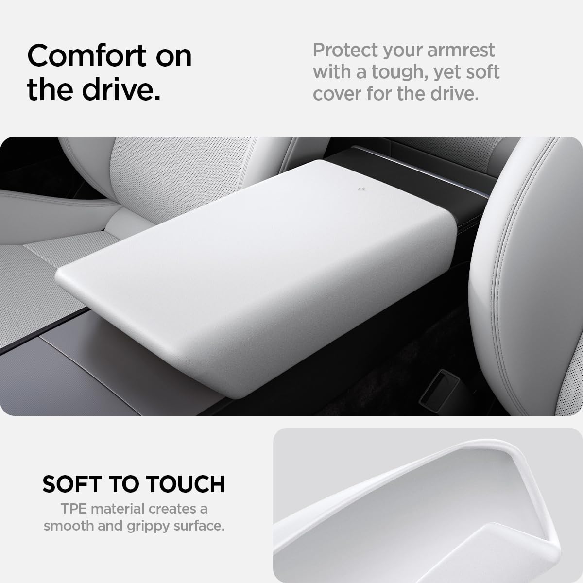 Phonery TesLux ® Center Console Armrest Cover for Tesla