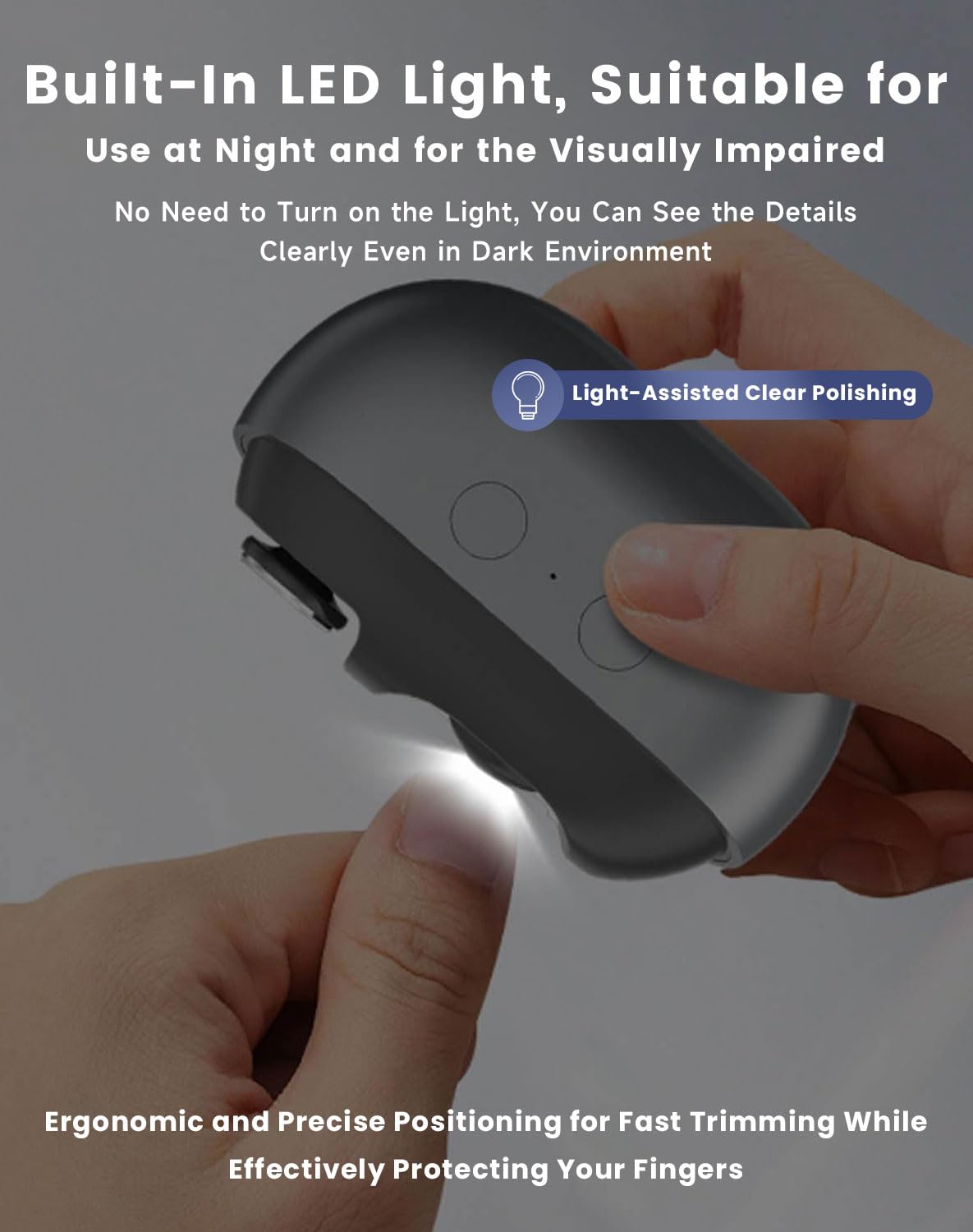 Phonery SafeTrim ® Electric Nail Cutter Clipper