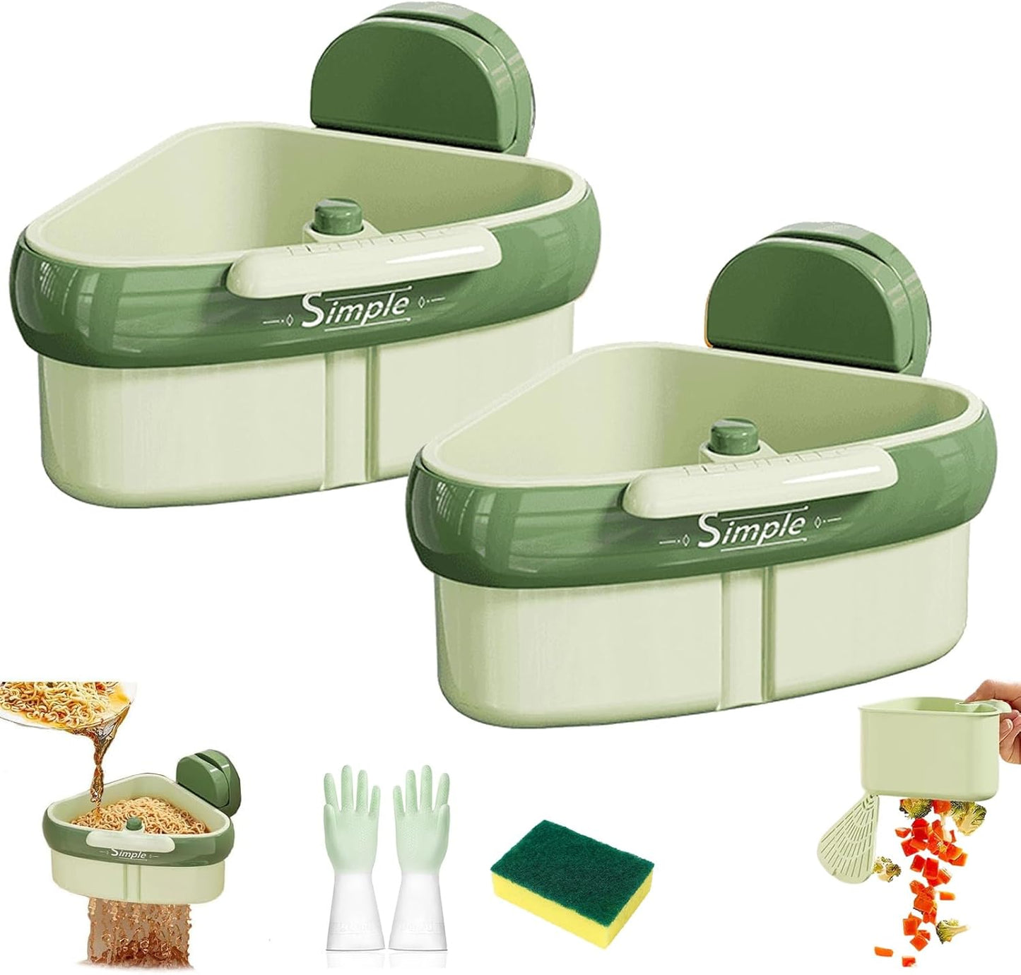 Phonery StrainEase ® Basket Strainer For Kitchen Sink